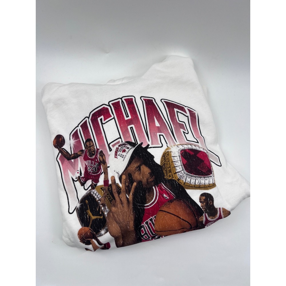 Jordan Mens Michael Jordan Graphic Hoodie White XXL HJ4396-133 NWT